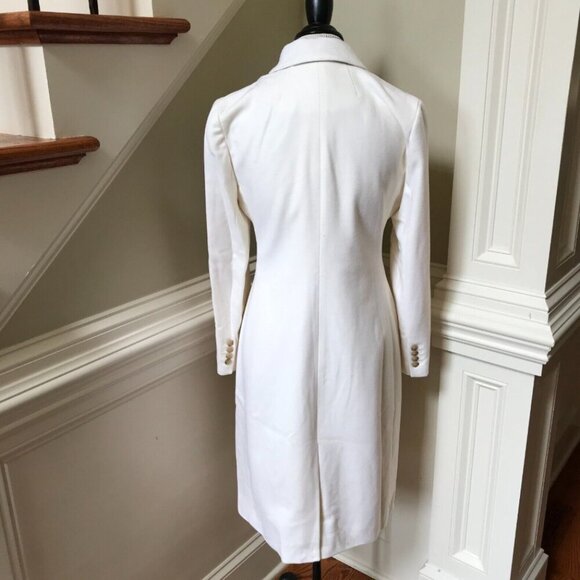 NWT JCrew Mirabelle Top Coat Womens 0 P Petite Ivory Cream Italian Wool Cashmere - Picture 10 of 11